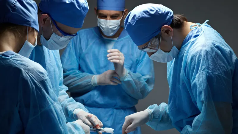 Surgical team at work